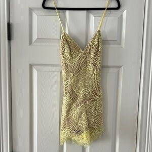 Yellow Embellished Romper
